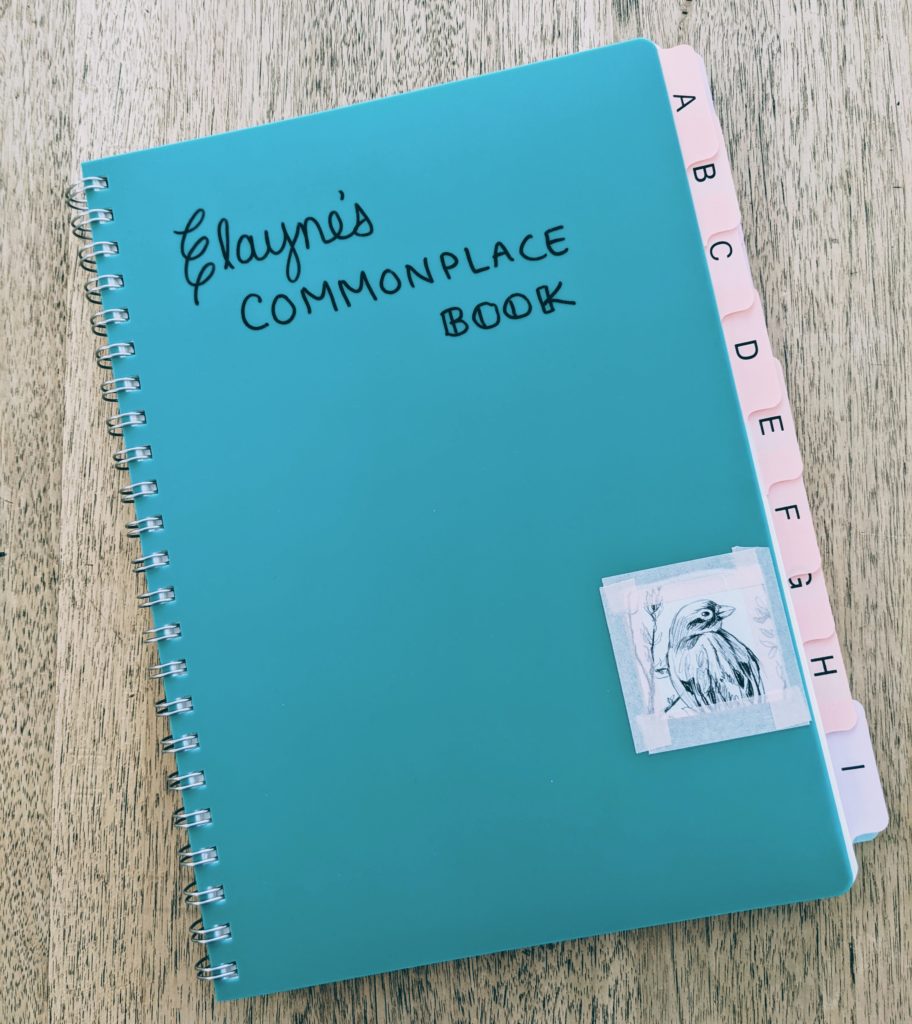 Commonplace Book example