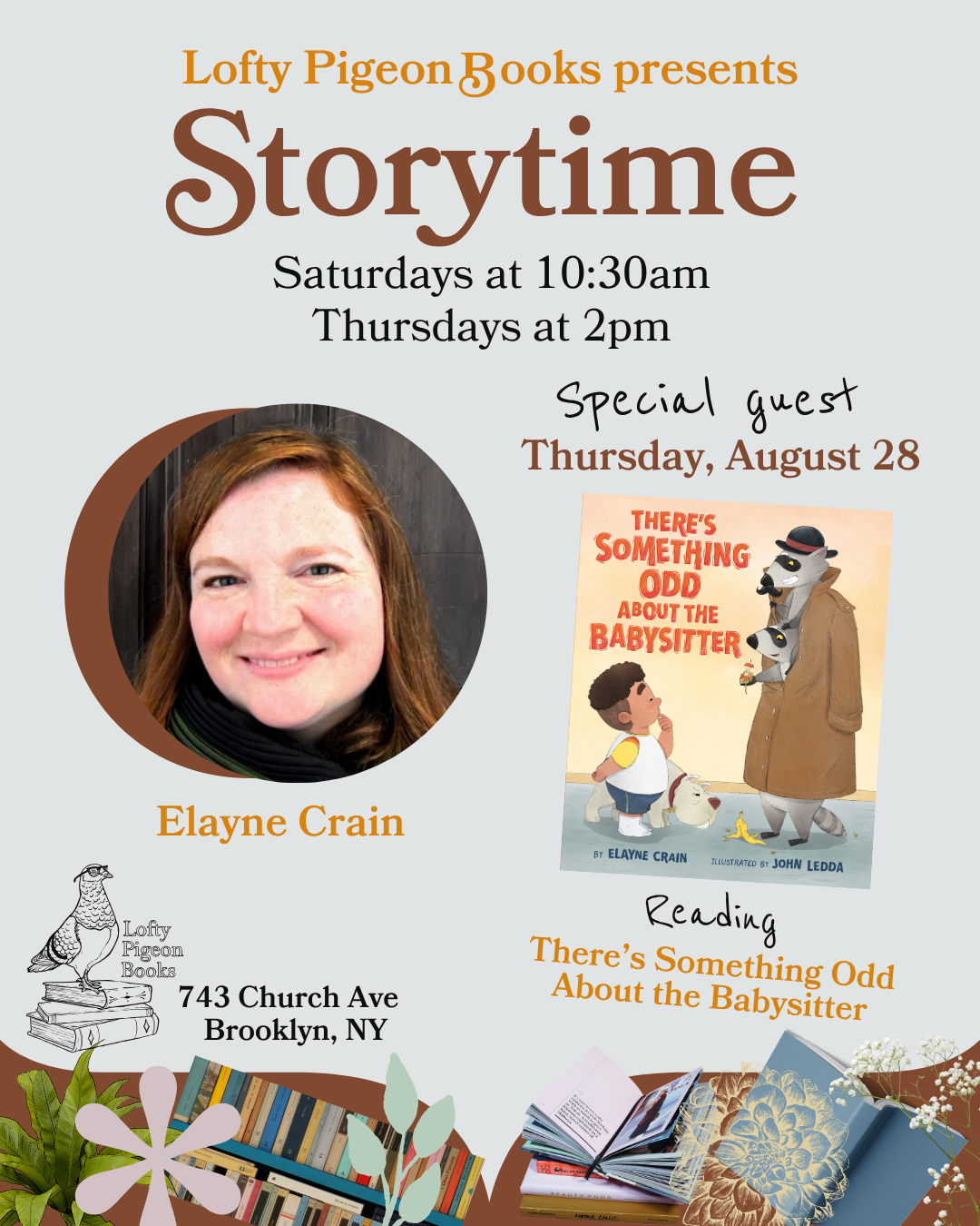 Elayne Crain Storytime for "There's Something Odd About the Babysitter"